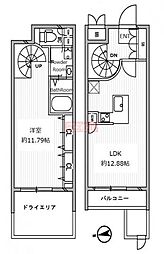 白金高輪レジデンス 1LDKの間取図画像