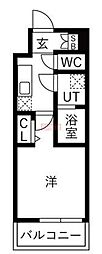 和光市白子3丁目マンション 1Kの間取図画像