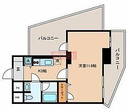 パークステージ・K 1Kの間取図画像