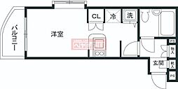 ワコーレ五反田 ワンルームの間取図画像