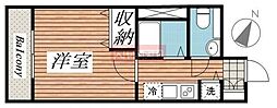 メゾン・ド・ヴィレ目黒 1Kの間取図画像