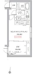 ベルシードステアー品川荏原 1LDKの間取図画像