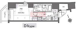 ZOOM恵比寿 1Kの間取図画像