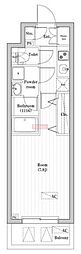 オーパスレジデンス武蔵小山 1Kの間取図画像