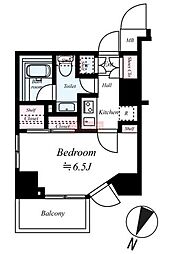 PALACESTUDIO麻布EAST 1Kの間取図画像