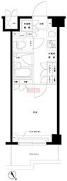 ルーブル目黒不動前 1Kの間取図画像