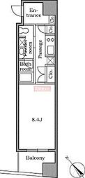 レジディア恵比寿2 1Kの間取図画像
