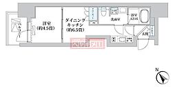 LUMA高輪 1DKの間取図画像