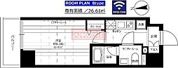 グランドコンシェルジュ池袋本町イースト 1Kの間取図画像