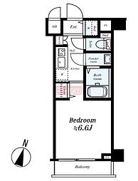 フェニックス目黒弐番館 1Kの間取図画像