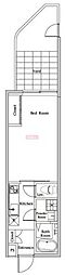 スペリオール白金台 1Kの間取図画像