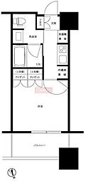 大崎ガーデンレジデンス 1Kの間取図画像