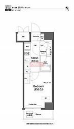 プラウドフラット小石川 1Kの間取図画像