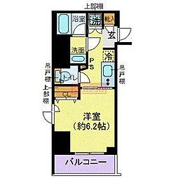 クレイシア五反田駅前 1Kの間取図画像