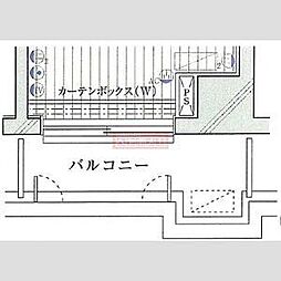 ルーブル目黒 1Kの間取図画像