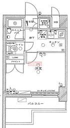 ルーブル南麻布 1Kの間取図画像