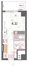 アスペンヒルズ ワンルームの間取図画像