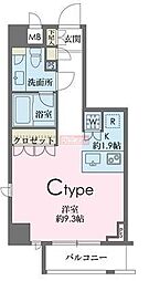 ドゥーエ南麻布 ワンルームの間取図画像