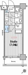 グランド・ガーラ池袋 1Kの間取図画像