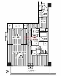 メゾン芝浦 1LDKの間取図画像