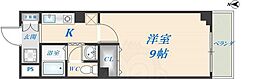 M'PLAZA布施弐番館 1Kの間取図画像