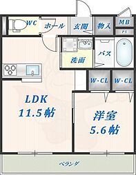 ヘーベル東大阪レジデンス 1階/-