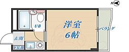 ロータリーマンション永和 ワンルームの間取図画像