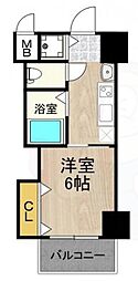 CITYSPIRE布施 1Kの間取図画像