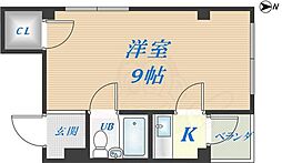 ダイキンハイツ 1Kの間取図画像