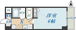 ルヴェール光陽 1Kの間取図画像