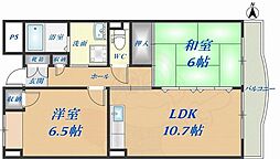 カーサ・ステラロッサ 2LDKの間取図画像