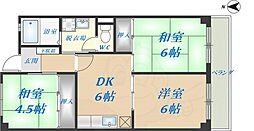 近鉄奈良線 八戸ノ里駅 徒歩10分 1階/-