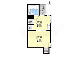 センチュリーロイヤル小阪 1DKの間取図画像