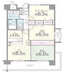 エトワール花園 2SLDKの間取図画像