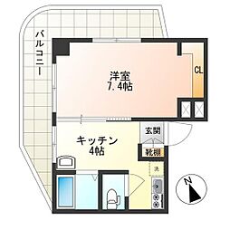 第三正吉マンション 1Kの間取図画像