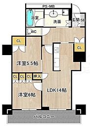 阿波座ライズタワーズ フラッグ46 24階/-