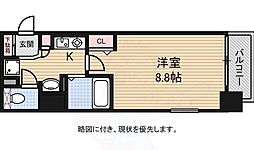 アスヴェル東本町 1Kの間取図画像