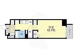 サンエール南堀江 ワンルームの間取図画像