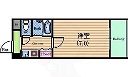 シャルマンJ・S 1Kの間取図画像