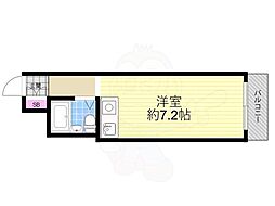 ダイドーメゾン本町 ワンルームの間取図画像