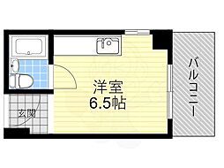 シティビラ佐々木 ワンルームの間取図画像