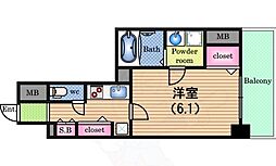 S-RESIDENCE南堀江 1Kの間取図画像