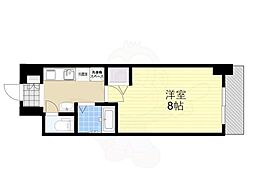 AXISLIFE大阪城北 1Kの間取図画像
