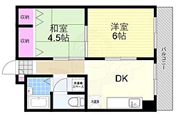 シャトー江之子島 2DKの間取図画像