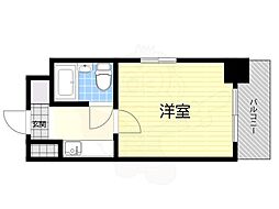 EPO長堀レジデンス2 ワンルームの間取図画像