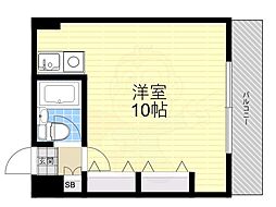 EPO長堀レジデンス2 1Kの間取図画像