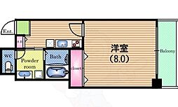 JUNWA3 1Kの間取図画像