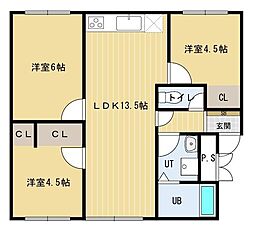 間取図画像 3LDK