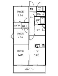 間取図画像 3LDK
