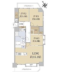 ダイアパレス宮の森3 3LDKの間取図画像